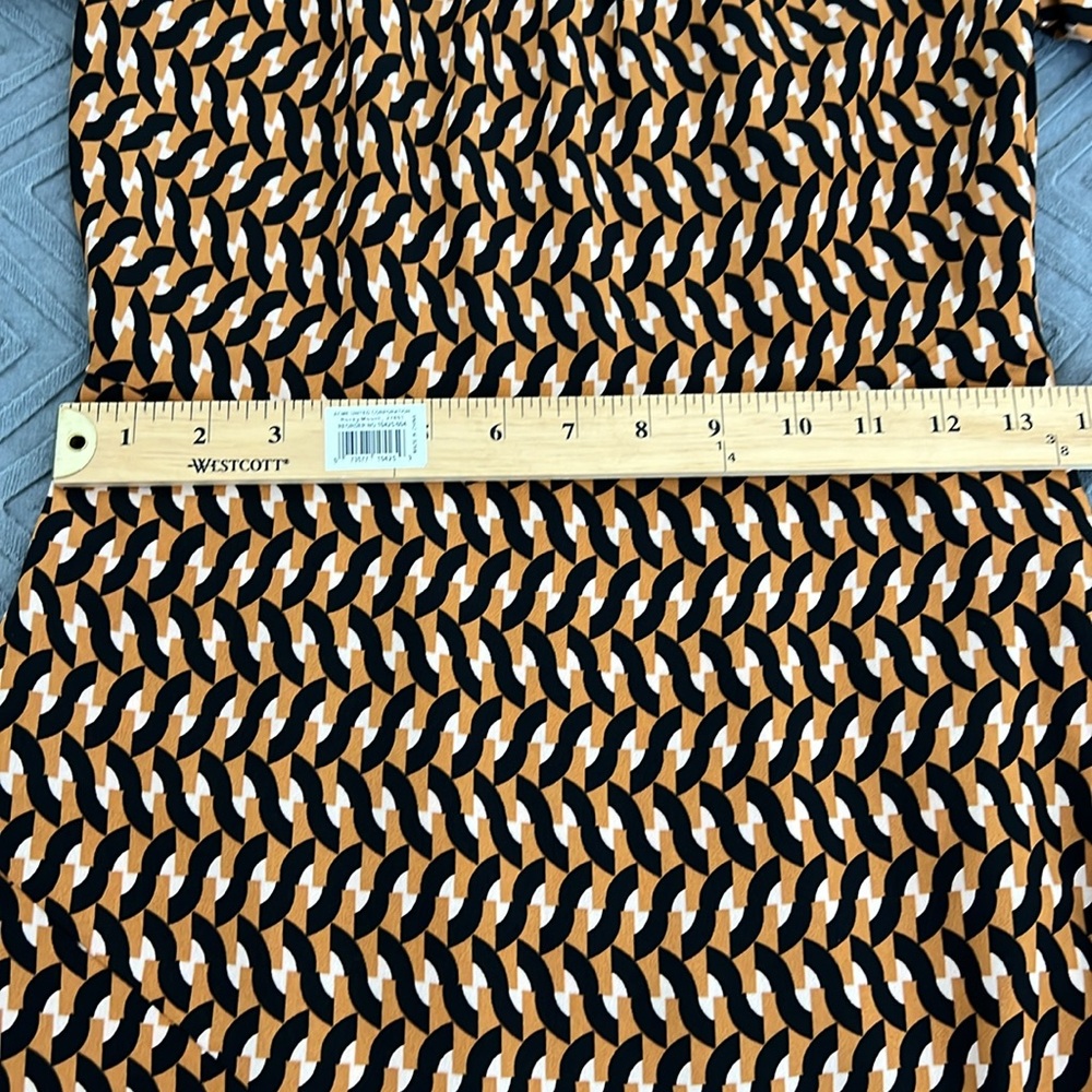 NWT Who What Wear Geometric Print Puff Sleeve Dress - Picture 14 of 16